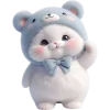 Эмодзи Синий мишка
