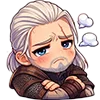 Эмодзи Chibi anime The Witcher