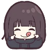 Эмодзи Menhera-chan. Emoji