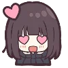 Эмодзи Menhera-chan. Emoji