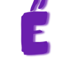 Эмодзи Фиолетовый шрифт