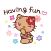 Эмодзи Gyaru Hello Kitty