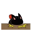Эмодзи Черный кот