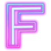 Эмодзи Neon ABC