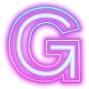 Эмодзи Neon ABC