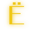 Эмодзи Neon yellow font