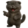 Эмодзи Котик Нонг Дум