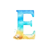 Эмодзи Летний шрифт