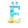Эмодзи Летний шрифт