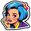 Эмодзи Pop Art Font