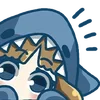 Эмодзи SHARK GIRL