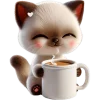 Эмодзи Сиамский котик