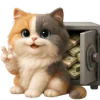 Эмодзи Трехцветный котик