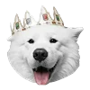 Эмодзи White Dog Emoji