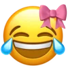 Эмодзи IOS pink bow