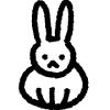 Эмодзи cute rabbit