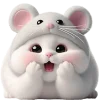 Эмодзи мышонок котенок