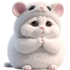 Эмодзи мышонок котенок