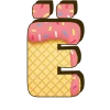 Эмодзи Ice cream font