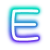 Эмодзи neon letters