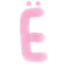 Эмодзи Розовый шрифт