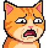 Эмодзи Pixel cat