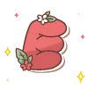 Эмодзи red cute doodle
