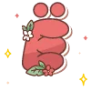 Эмодзи red cute doodle