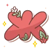 Эмодзи red cute doodle
