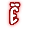 Эмодзи Красный шрифт