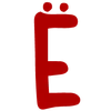 Эмодзи Красный шрифт