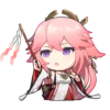 Эмодзи yae miko emoji