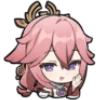 Эмодзи yae miko emoji