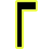 Эмодзи Yellow black font