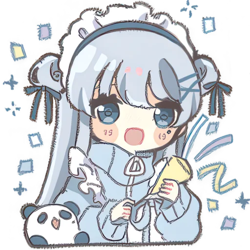 Эмодзи Горничная и панда