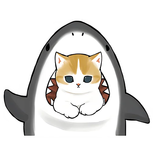 Эмодзи Акулы и котята 4