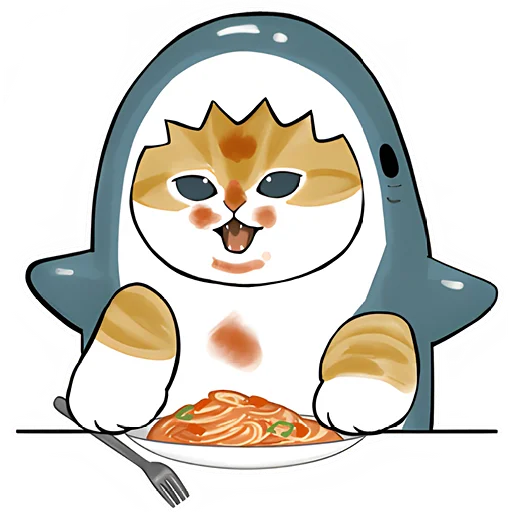 Эмодзи Акулы и котята 4