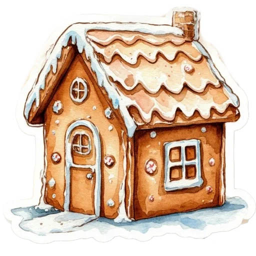 Эмодзи Акварельная зима