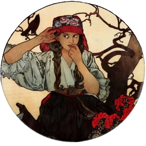 Эмодзи Alfons Mucha