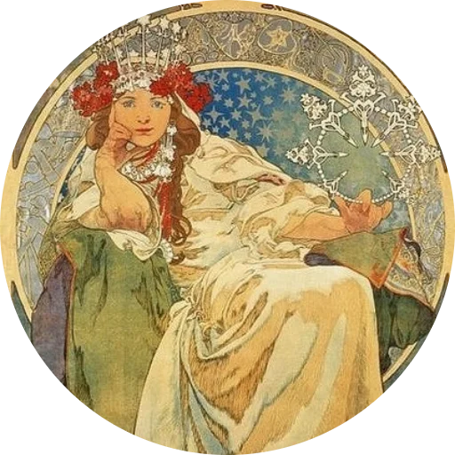 Эмодзи Alfons Mucha