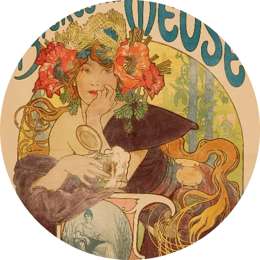 Эмодзи Alfons Mucha