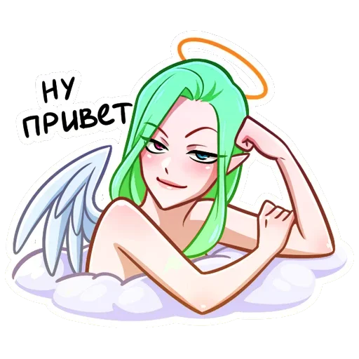 Эмодзи Ангел Николь