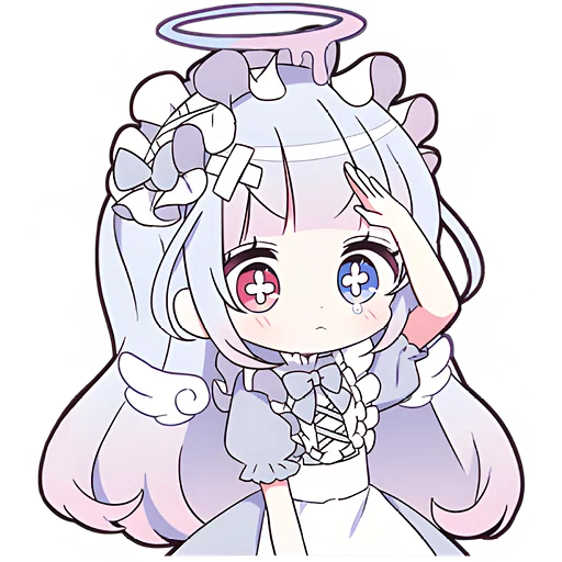 Эмодзи Плакса ангел