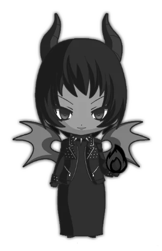 Эмодзи Anime Chibi-goth