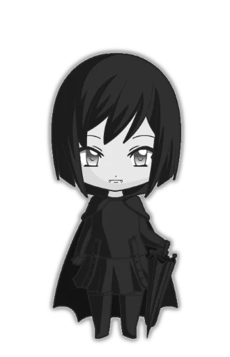 Эмодзи Anime Chibi-goth