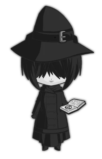 Эмодзи Anime Chibi-goth