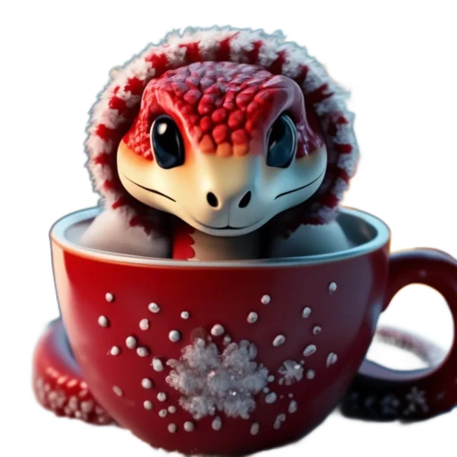 Эмодзи Зимнее звери в кружках