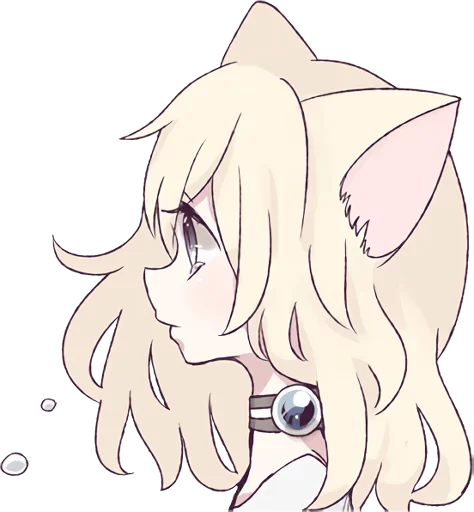 Эмодзи Аниме кошечка