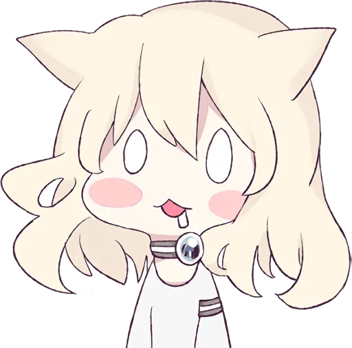 Эмодзи Аниме кошечка