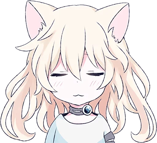 Эмодзи Аниме кошечка